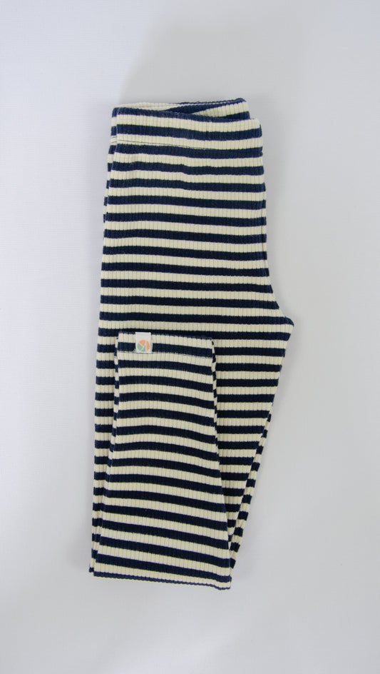 Comfort Leggings - Navy Stripe