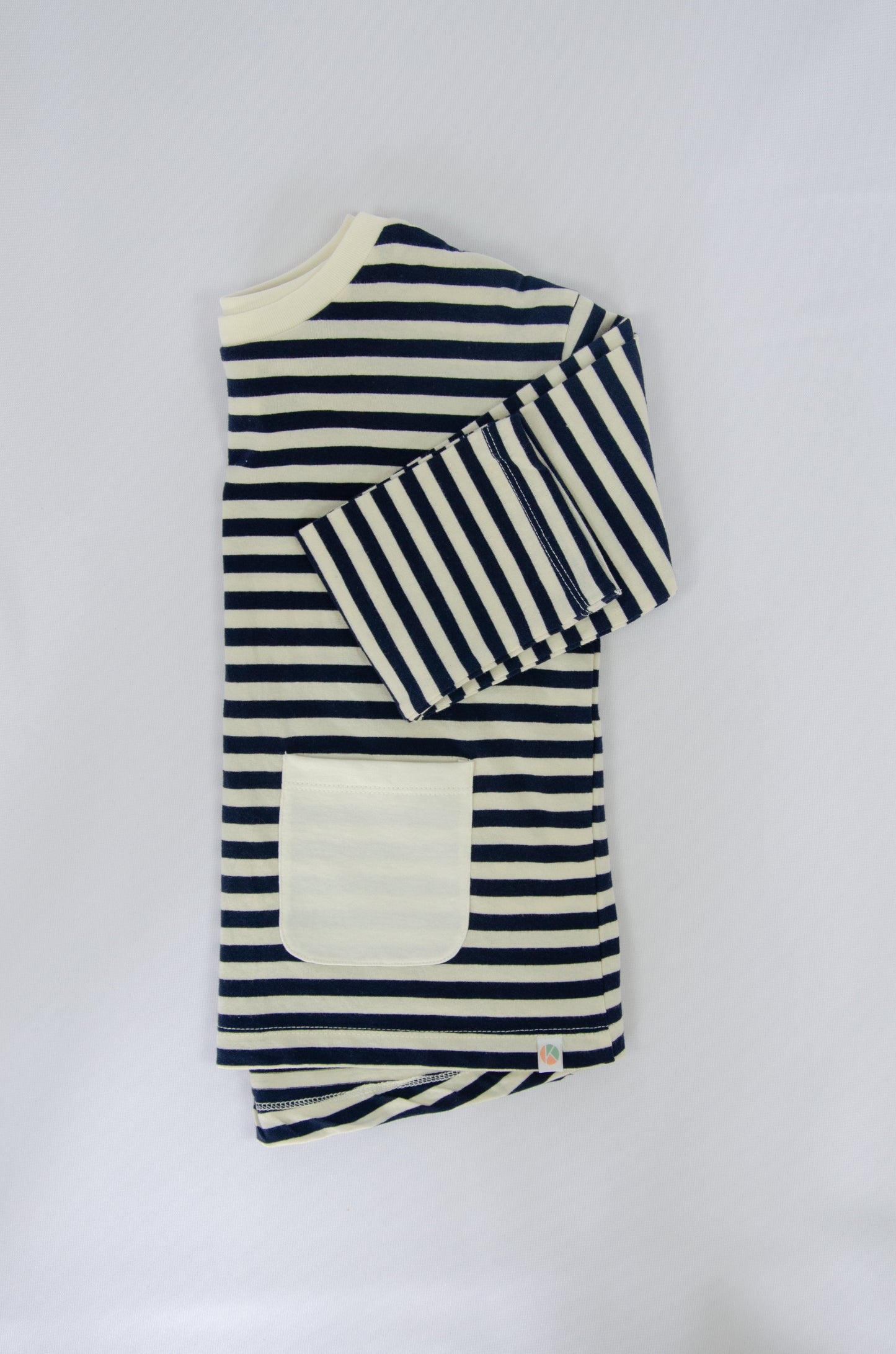 Long Sleeve Top - Navy Stripe